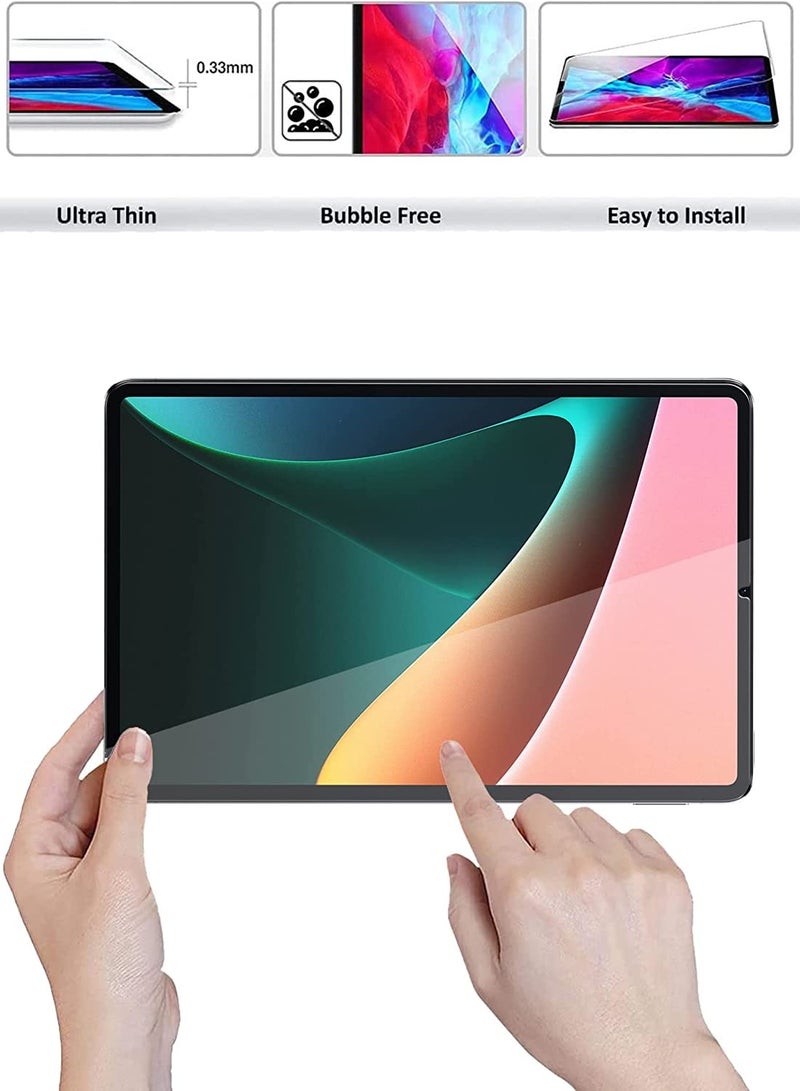 Wtech Premium Series Curved Edges Tempered Glass Screen Protector For Xiaomi Pad 5 / Pad 5 Pro Clear - Image 3