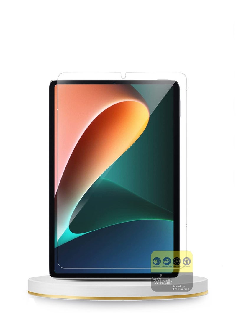 Wtech Premium Series Curved Edges Tempered Glass Screen Protector For Xiaomi Pad 5 / Pad 5 Pro Clear - Image 2