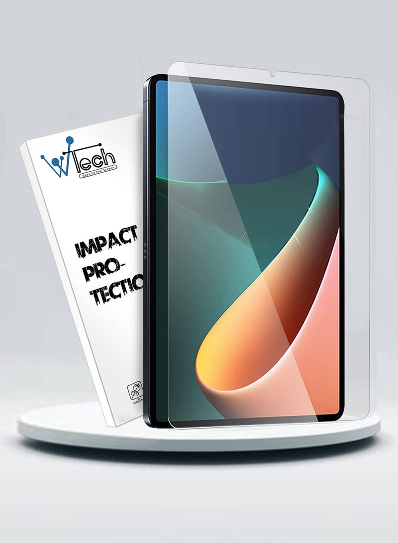 Wtech Premium Series Curved Edges Tempered Glass Screen Protector For Xiaomi Pad 5 / Pad 5 Pro Clear - Image 1