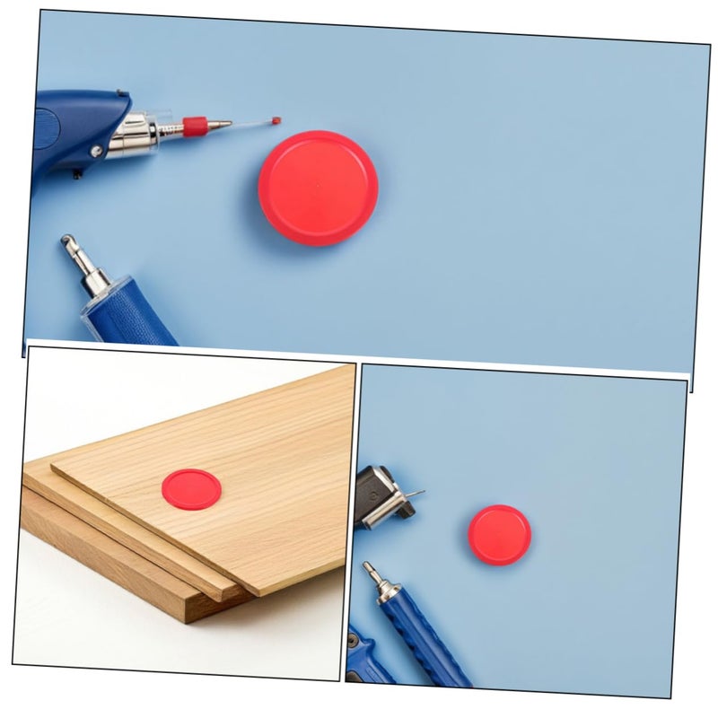 Heavy 2 Inch Red Air Hockey Pucks 5 Pack For Indoor Game Table Accessories - Image 4