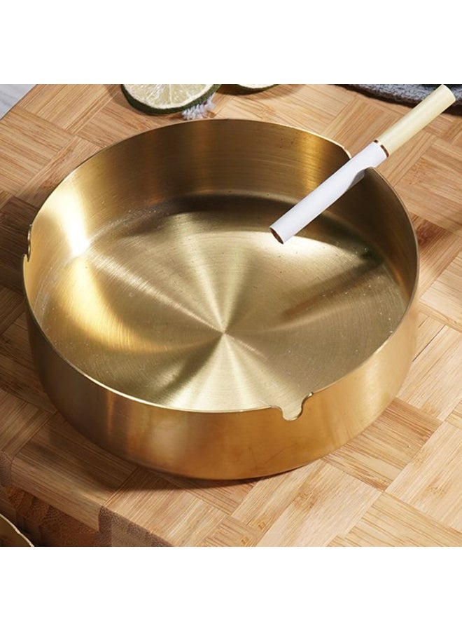 Innoshine Stainless Steel Ashtray Golden Ashtray Home Decor - Image 4