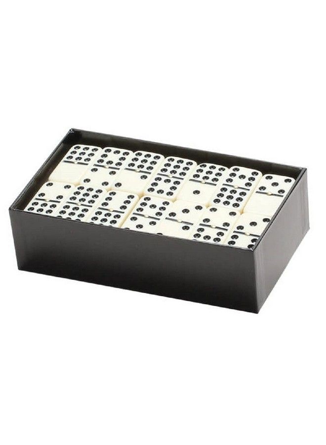 CHH 2312S دبل 9 دومينو عاجي ضخم مع دوار في صندوق أسود بطول 8.25 إنش - Image 1