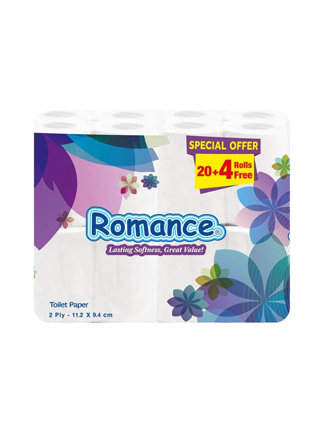 Romance 90 Sheet Toilet Tissue (20+4) rolls - pzsku/ZCB20C56899A9A121E79DZ/45/_/1693829726/6830fac0-053f-4083-b77e-49d7d6b54331