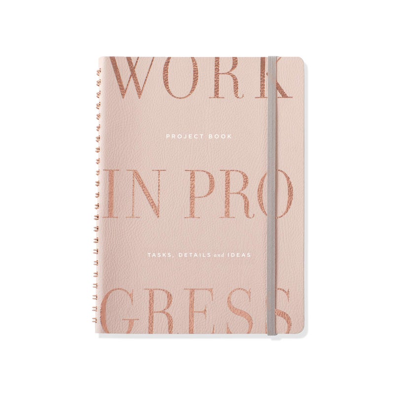 Fringe Studio Medium Size Spiral Project Notebook Faux Leather Cover Approx 625 w x 8125 h 962059
