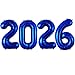BBPOOL Navy Blue 2026 Balloons 40 Inch 2026 Number Balloon Foil New Year Balloon Numbers for New Years Eve Party Graduation Party Decoration - Image 2
