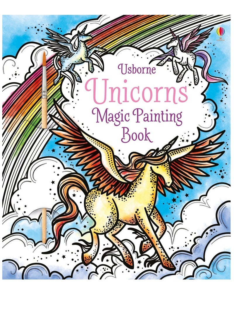 Usborne Unicorns Magic Painting Book - Magical Watercolor Art, Enchanting Unicorn Scenes, Easy Magic Painting for Kids, Perfect for Unicorn Lovers - Image 1
