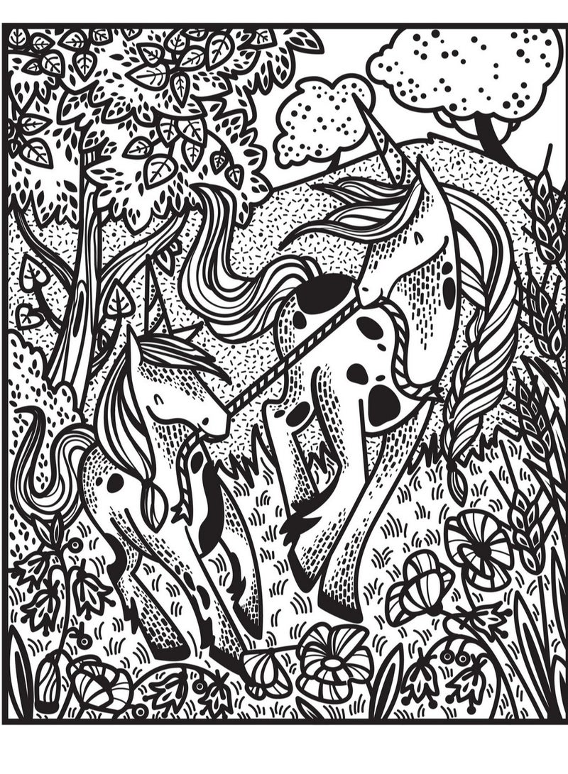 Usborne Unicorns Magic Painting Book - Magical Watercolor Art, Enchanting Unicorn Scenes, Easy Magic Painting for Kids, Perfect for Unicorn Lovers - Image 3