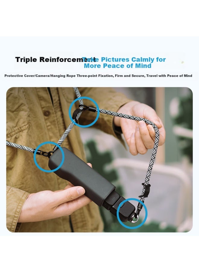 Youfes Compatible With Dji Pocket 3 Lanyard, Crossbody Strap, Wrist Strap, Anti-slip, Anti-loss, Retractable Safety Strap, Osmo Camera Accessory - Image 2
