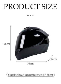 Full face motorcycle helmet, lightweight, collision resistant, breathable lining motorcycle helmet, cool riding equipment Four season racing helmet, suitable for both men and women, black - pzsku/ZCB20E7F419E9497BED5DZ/45/_/1730939897/d597ae19-020b-4617-b39f-a4e50384d9a3