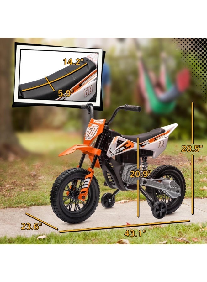 دراجة نارية "إكستريم ريسينغ" (Extreme Racing) رقم 68، بجهد 12 فولت، لون برتقالي، طراز JT5006 - Image 2