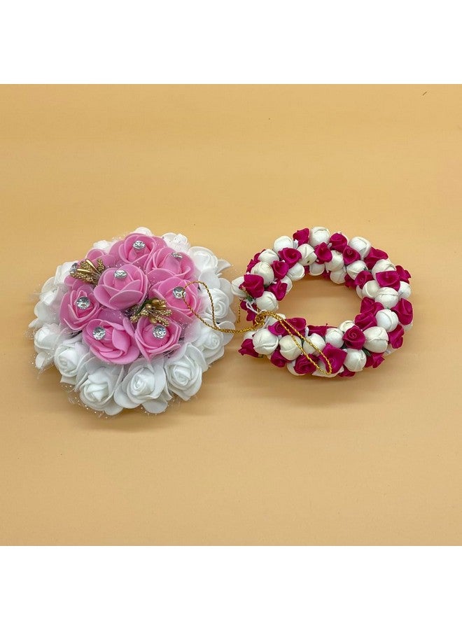 Maahal Bridal Bun Maker Hair Accessories Gajra|Juda Decoration For Wedding/Pack of 2 - Image 2