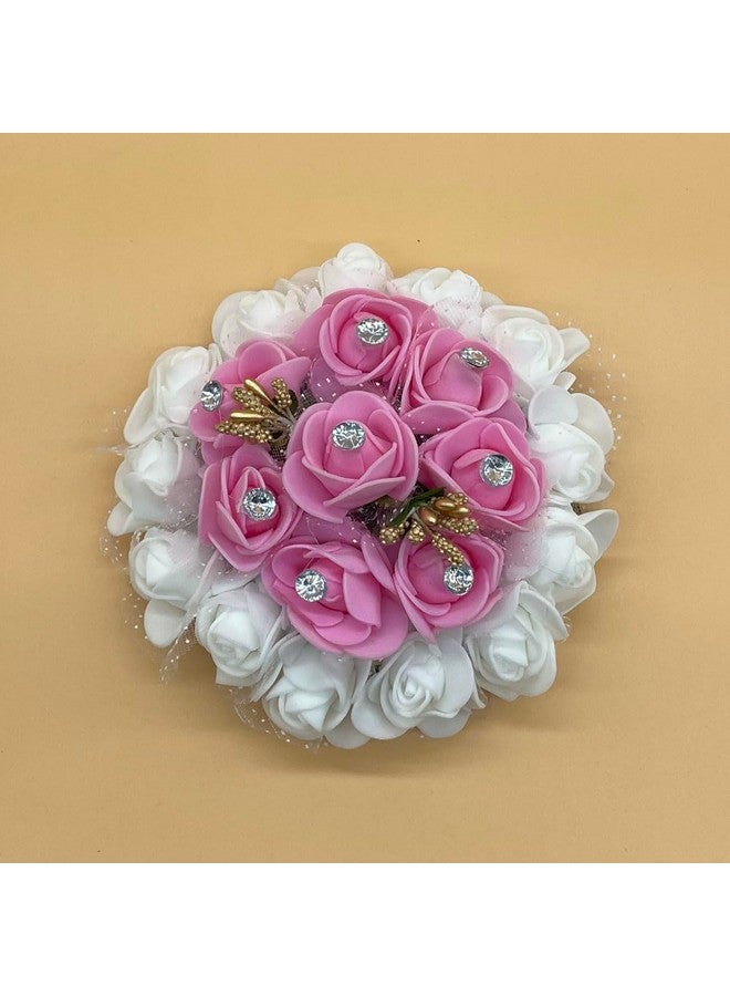 Maahal Bridal Bun Maker Hair Accessories Gajra|Juda Decoration For Wedding/Pack of 2 - Image 3