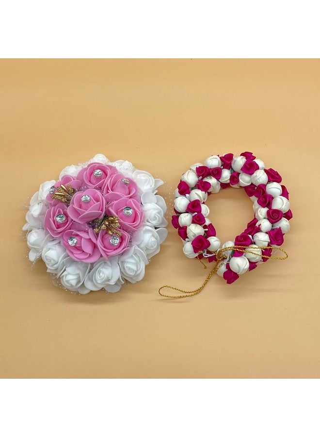 Maahal Bridal Bun Maker Hair Accessories Gajra|Juda Decoration For Wedding/Pack of 2 - Image 1