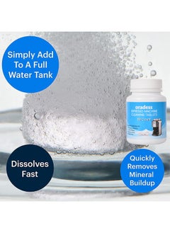 oradess 50PCS All-Purpose Espresso Machine And Coffee Maker Cleaning Tablets Also Works For Water Bottle Coffee Cup Stainless Steel Cup Kettle Limescale Removal  - Image 2