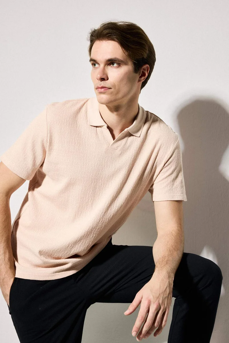 DeFacto Regular Fit Short Sleeve Polo T-Shirt