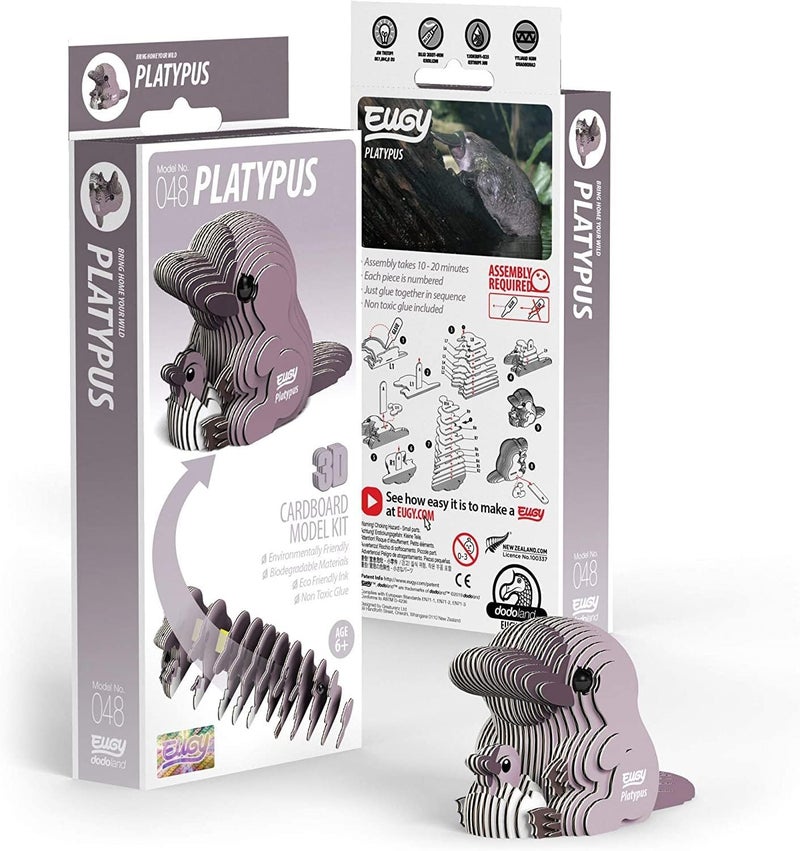EUGY 048 Platypus Eco-Friendly 3D Paper Puzzle [New Seal] - Image 2