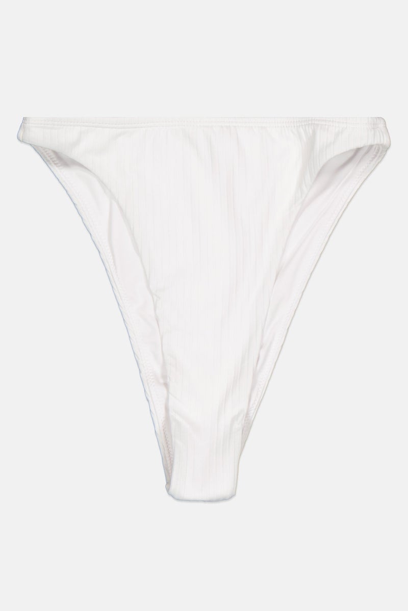 Pull & Bear Women Solid Bikini Bottom, White  - Image 2