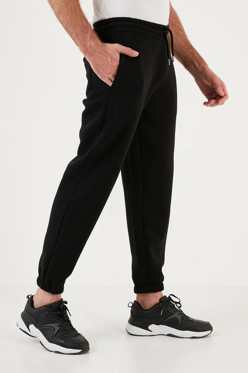 Buratti Cotton Regular Fit Normal Waist Elastic Leg Pocket Sweatpants Men's Sweatpants 59080153W4