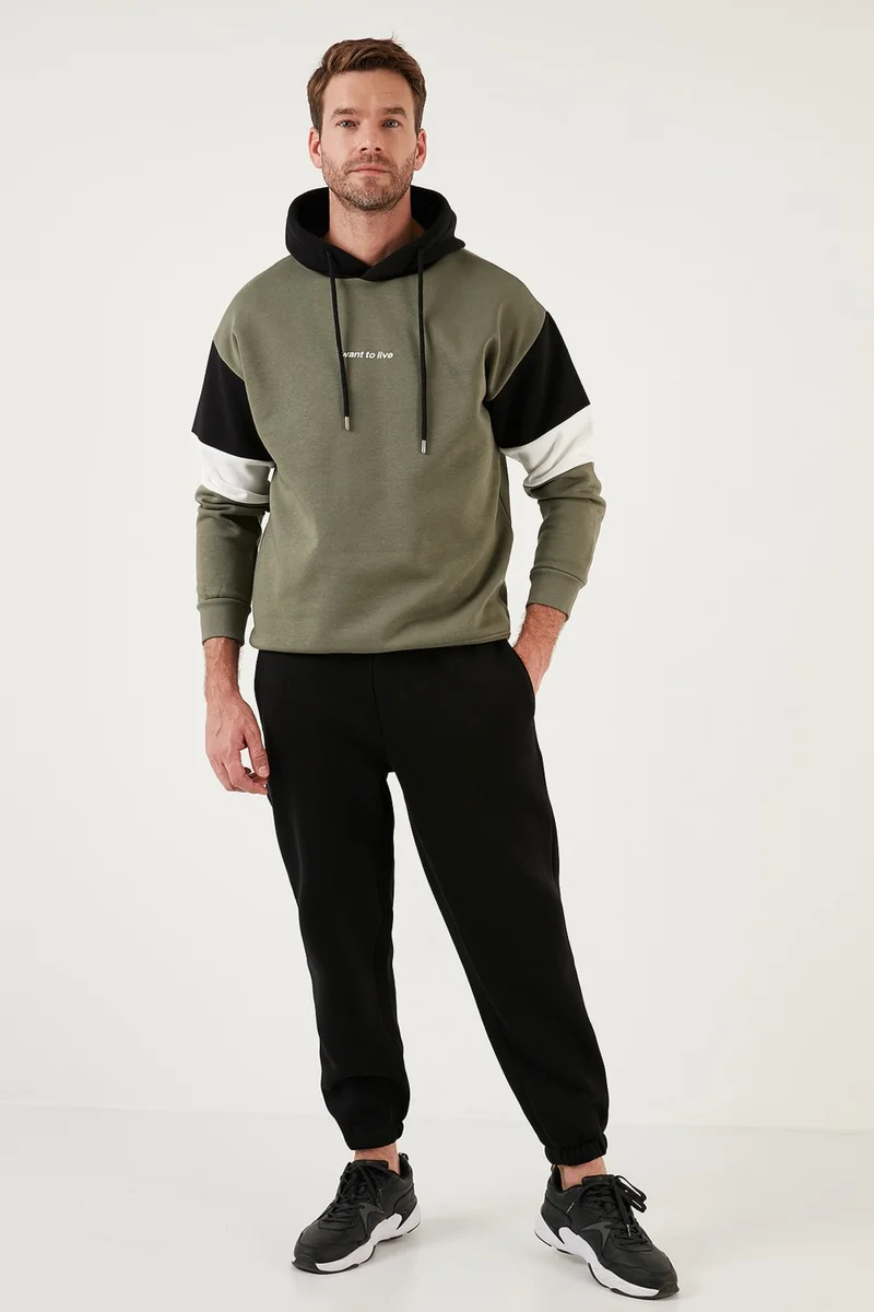 Buratti Cotton Regular Fit Normal Waist Elastic Leg Pocket Sweatpants Men's Sweatpants 59080153W4