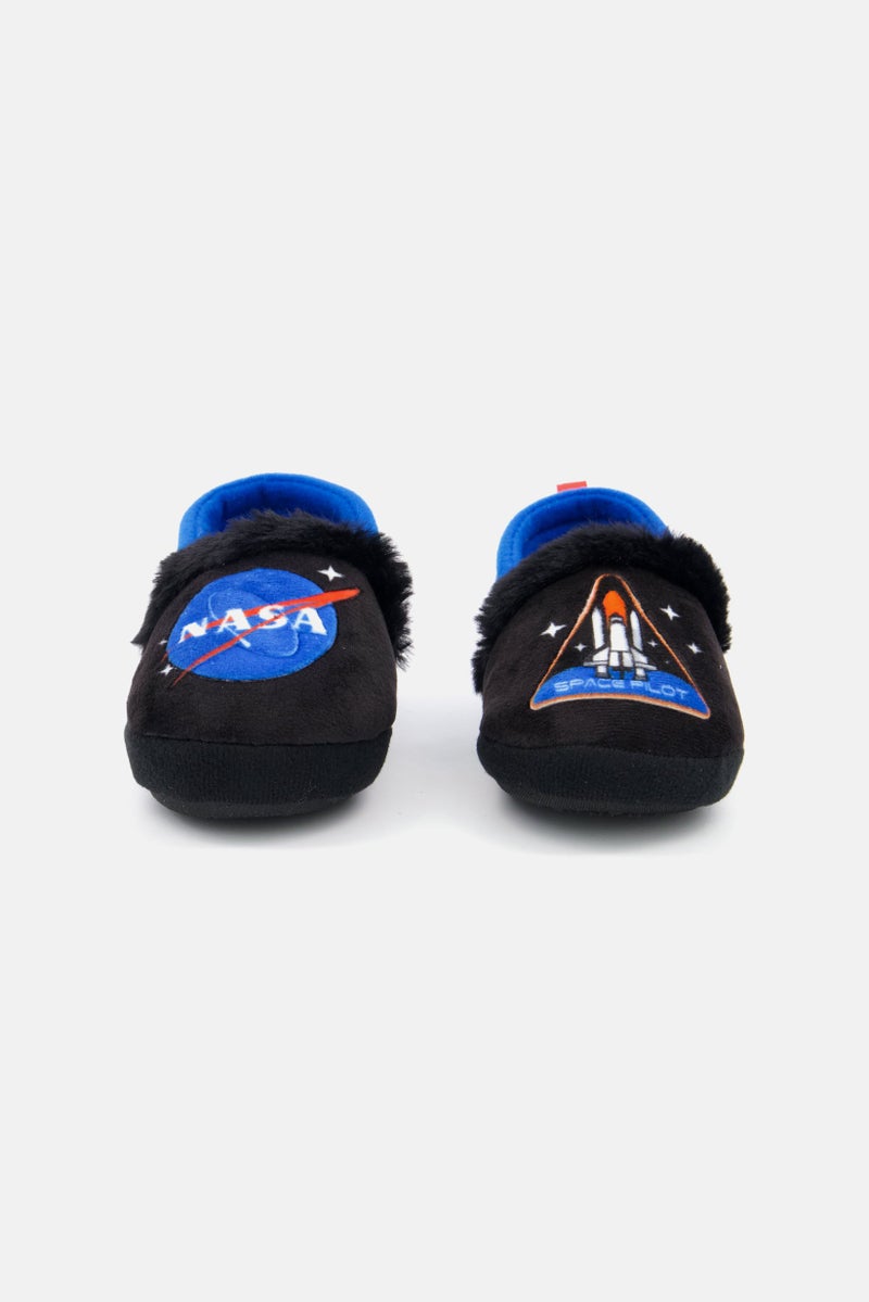 NASA Toddlers Boy Slip On Shoes, Black - Image 3