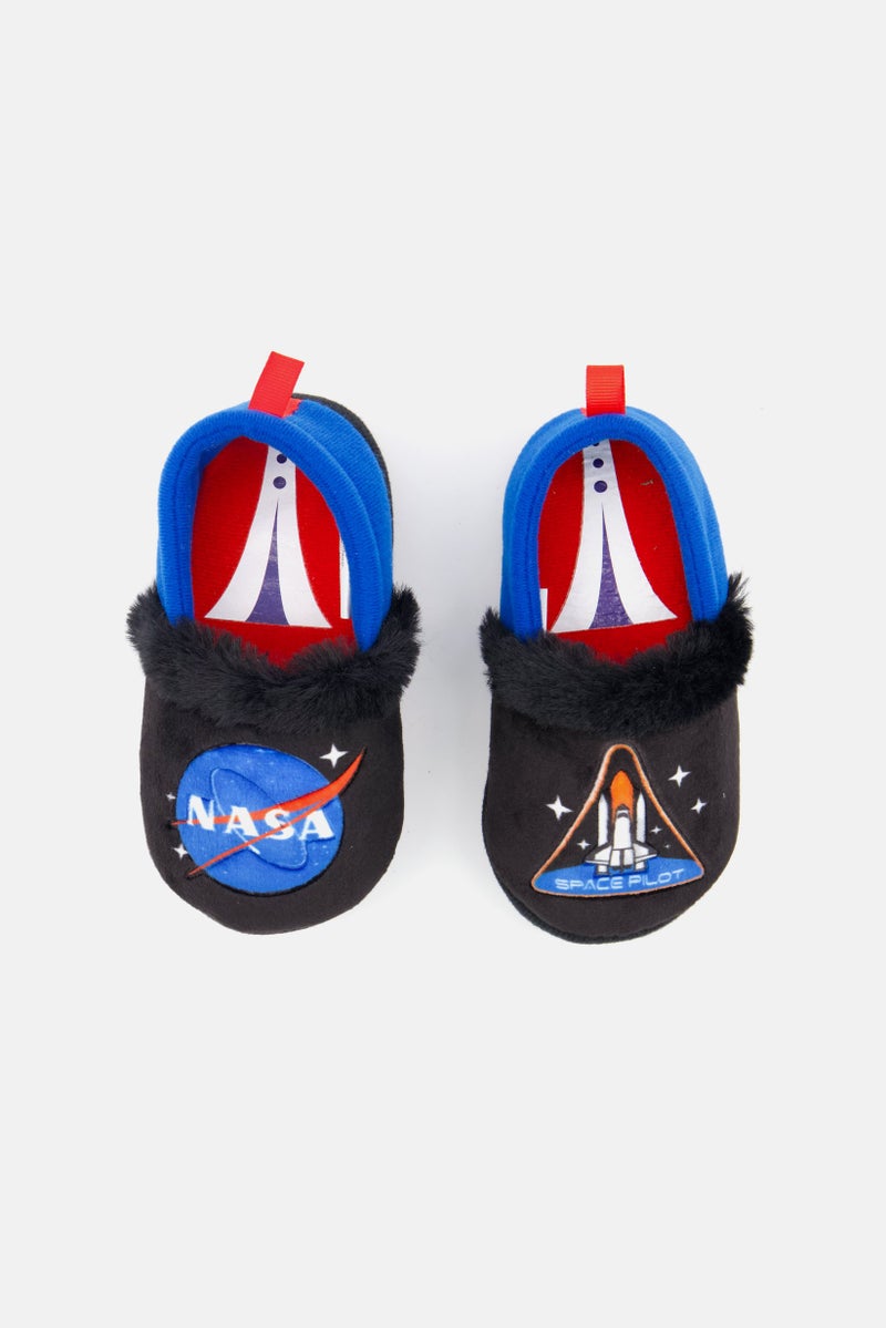 NASA Toddlers Boy Slip On Shoes, Black - Image 4