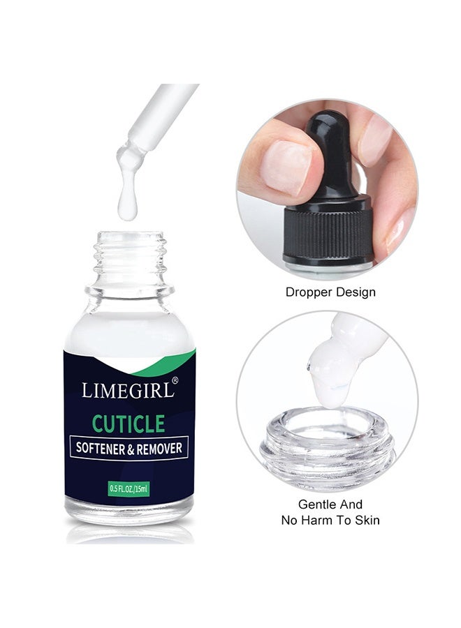 LIMEGIRL Cuticle Softener & Remover, Remove Nail Cuticles, Professional Pedicure & Manicure Nail Cuticle Repair Care Treatment - Instantly Removes Dead Skin 15ml - Image 4