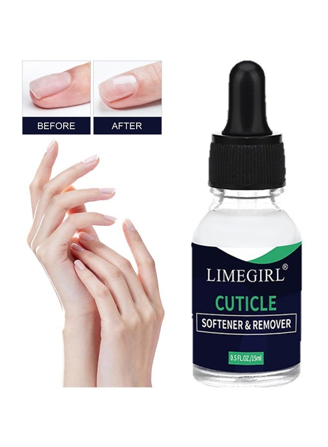 LIMEGIRL Cuticle Softener & Remover, Remove Nail Cuticles, Professional Pedicure & Manicure Nail Cuticle Repair Care Treatment - Instantly Removes Dead Skin 15ml - Image 1
