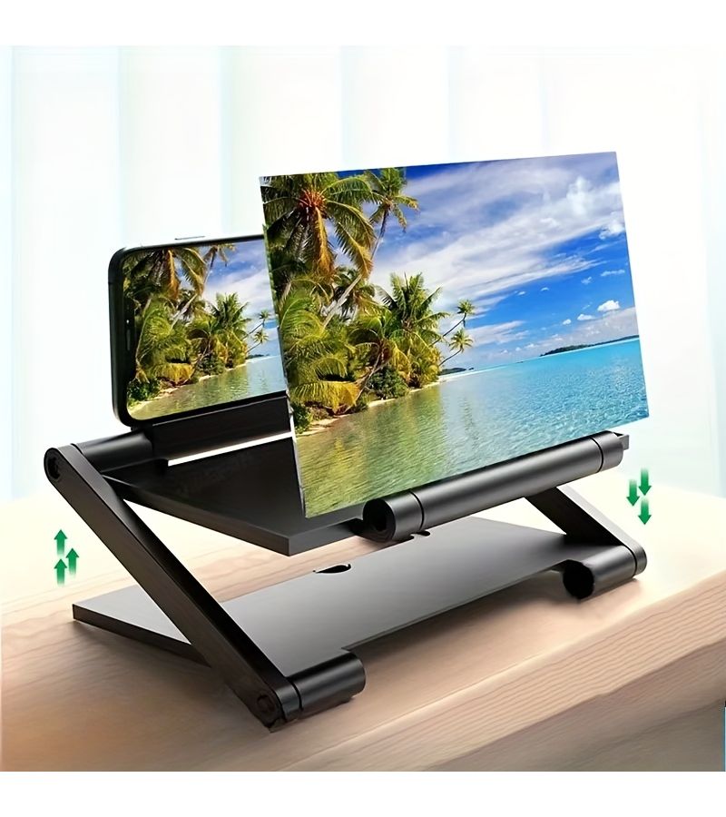 1pc Foldable Horizontal Vertical Phone Screen Magnifier Optical Acrylic Lens No Electricity - Image 4