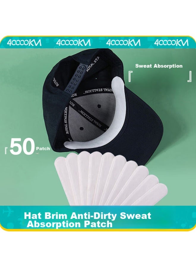 Forty thousand kilometers 40,000 Km Cap Anti-dirt Inner Lining, Cap Edge Collar Sweat-absorbing Sticker, Reduces Head Circumference, Military Training Disposable Cap Pad, Sweat-proof Sticker Sw9526 - Image 1