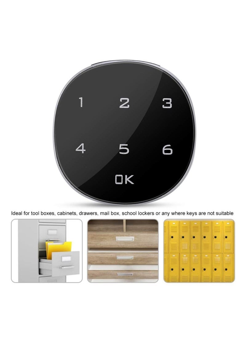 Y&D - Cabinet Lock Digital Code Touch Screen 15 Combination Locks Electronic Anti-Theft for Wardrobe Tool Box Drawer Mailbox School Locker - Image 1