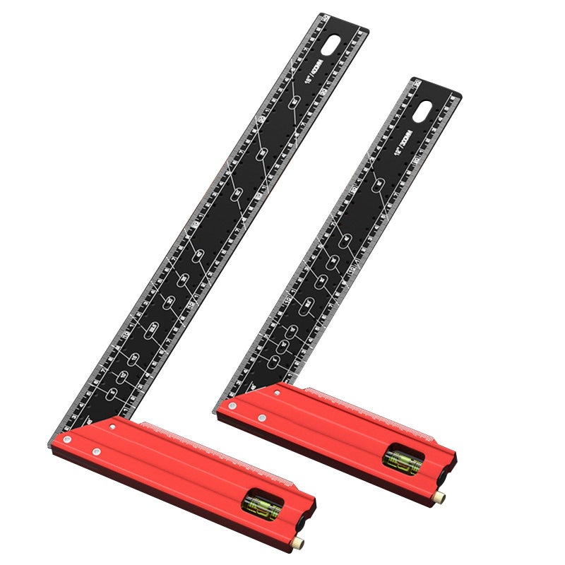 300MM Aluminum Combination Square Woodworking Tool For Precise Angles And Projects - Image 5