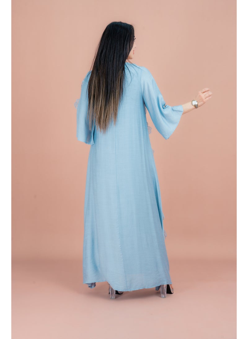 اكسا جلابية مطرزة بالورود - Image 2