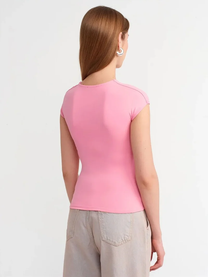 Dilvin Dilvin Women's Slim Fit Crew Neck T-Shirt