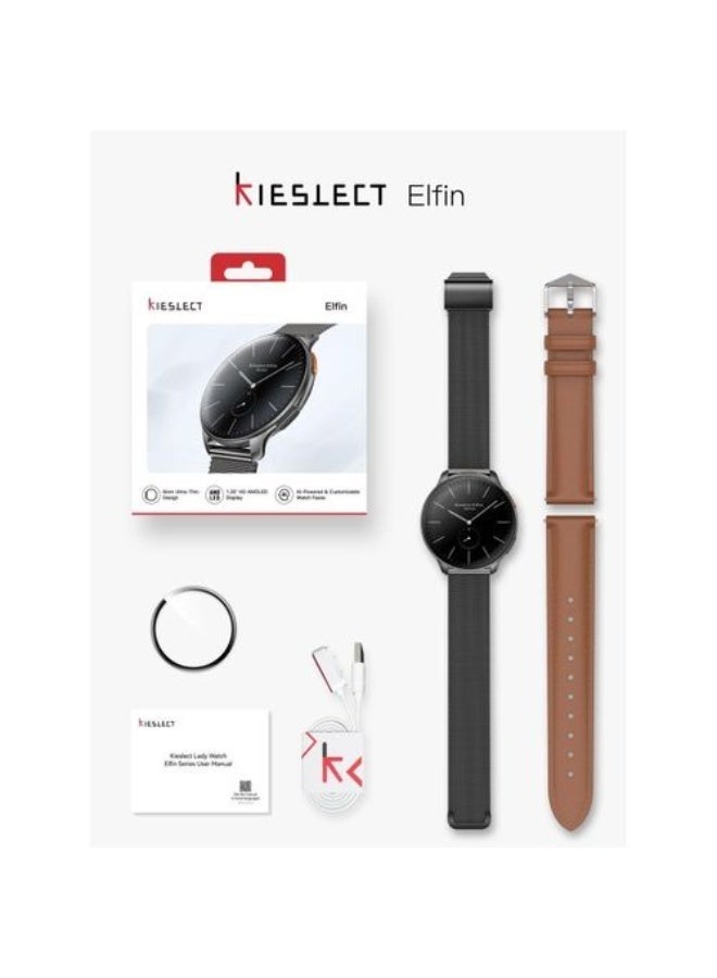 Kieslect Elfin Smart Watch , 1.32 Inch Black - YFT2162EU - Image 2