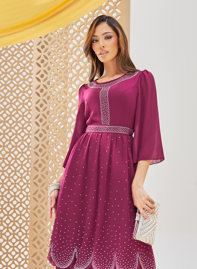 Styli Tiered Chiffon Dress  - Image 3