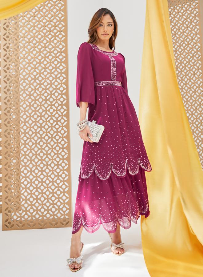 Styli Tiered Chiffon Dress  - Image 2