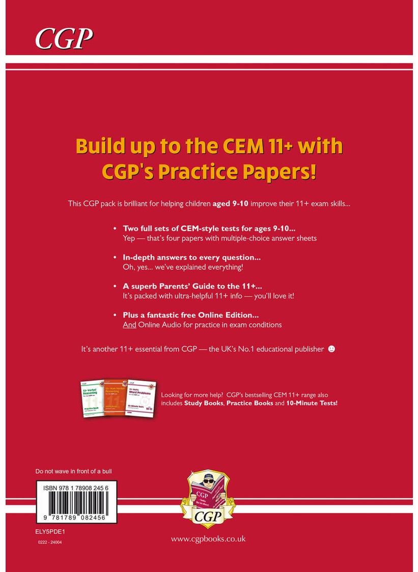 11+ CEM Practice Papers - Ages 9-10 (with Parents' Guide & Online Edition)