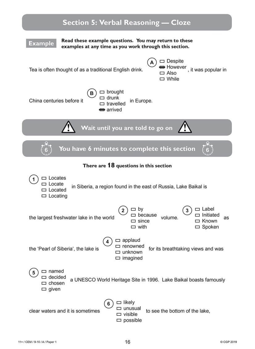 11+ CEM Practice Papers - Ages 9-10 (with Parents' Guide & Online Edition)