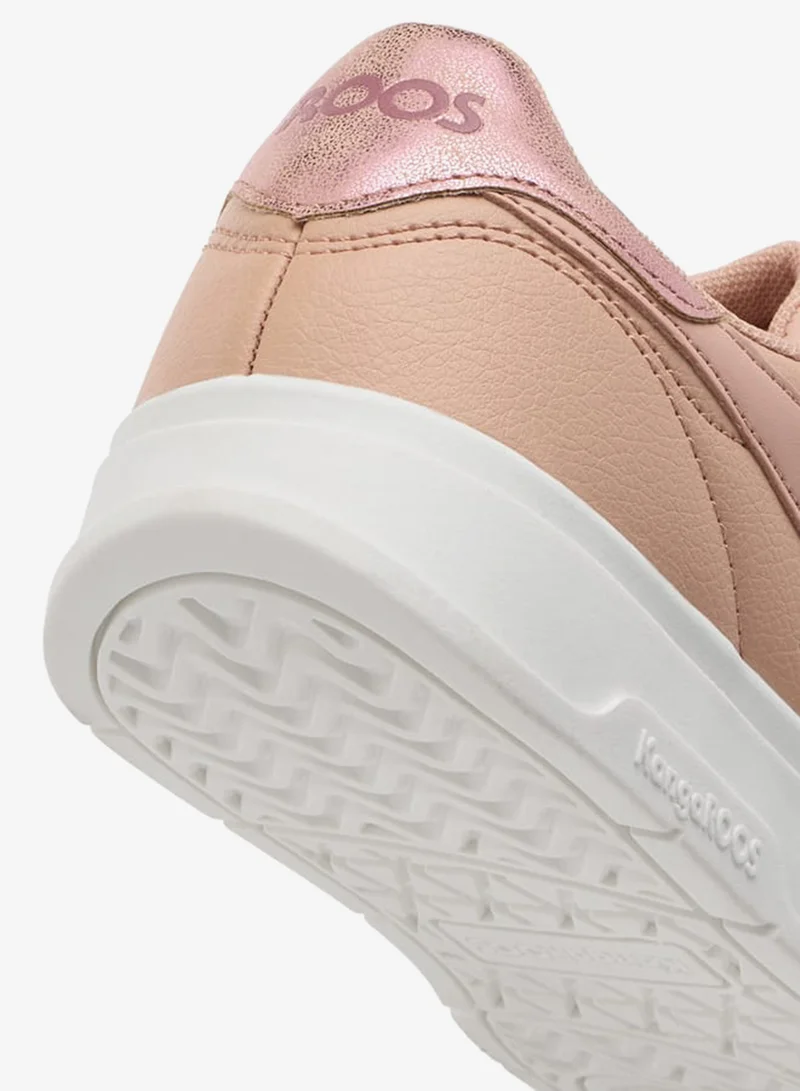 kangaROOS Girl's Panelled Sports Shoes with Hook and Loop Closure