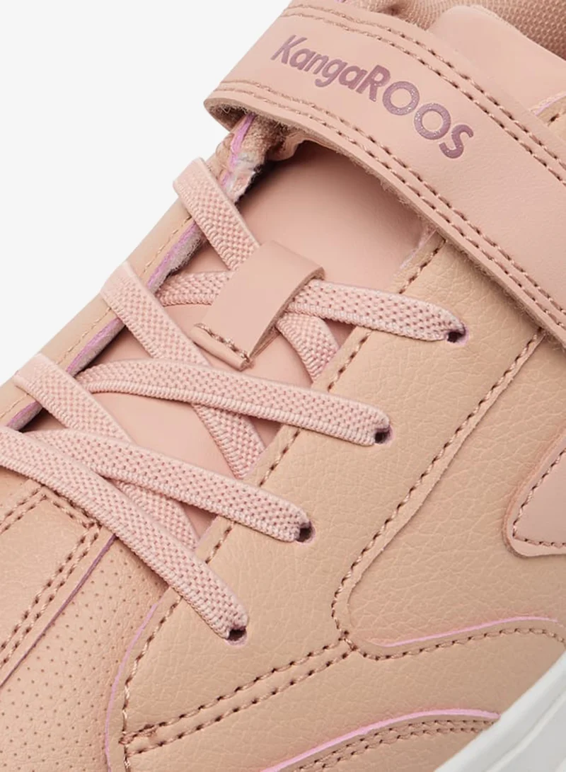 kangaROOS Girl's Panelled Sports Shoes with Hook and Loop Closure