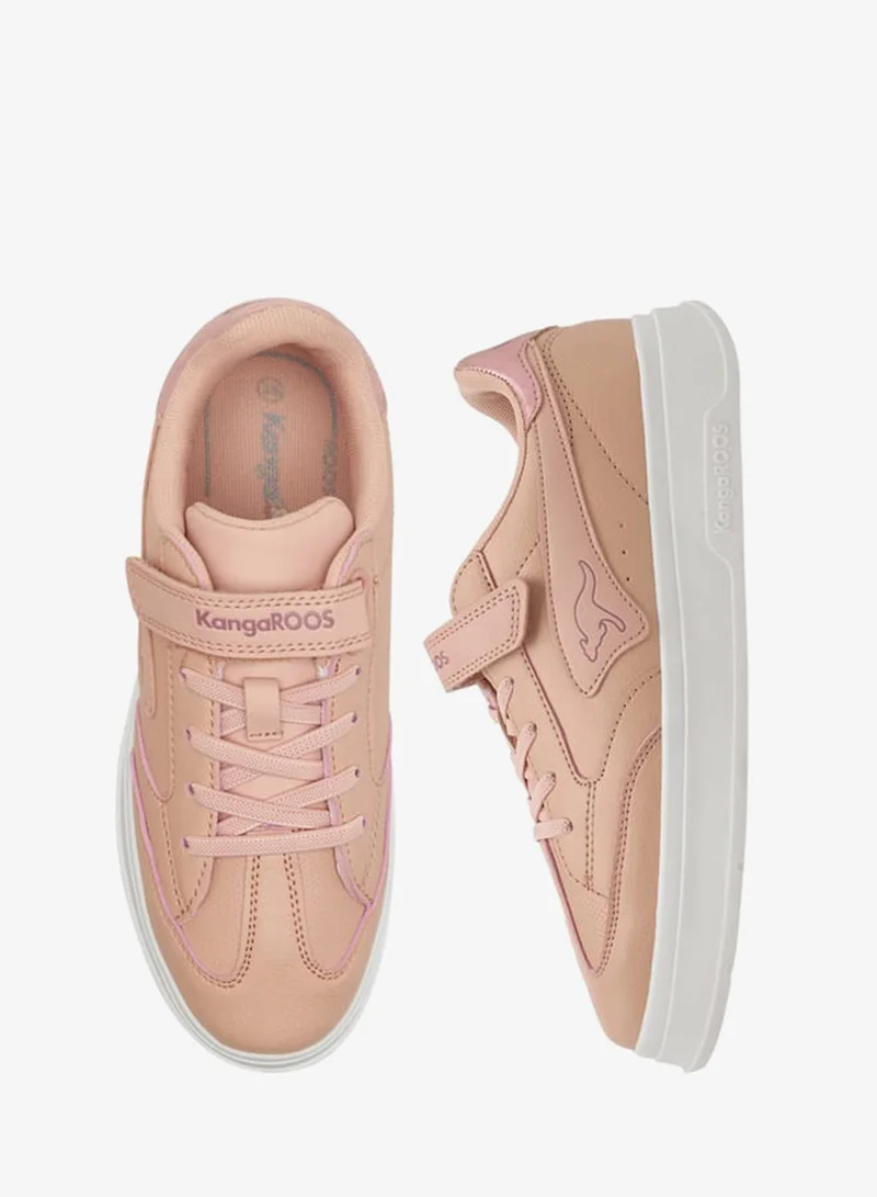 kangaROOS Girl's Panelled Sports Shoes with Hook and Loop Closure
