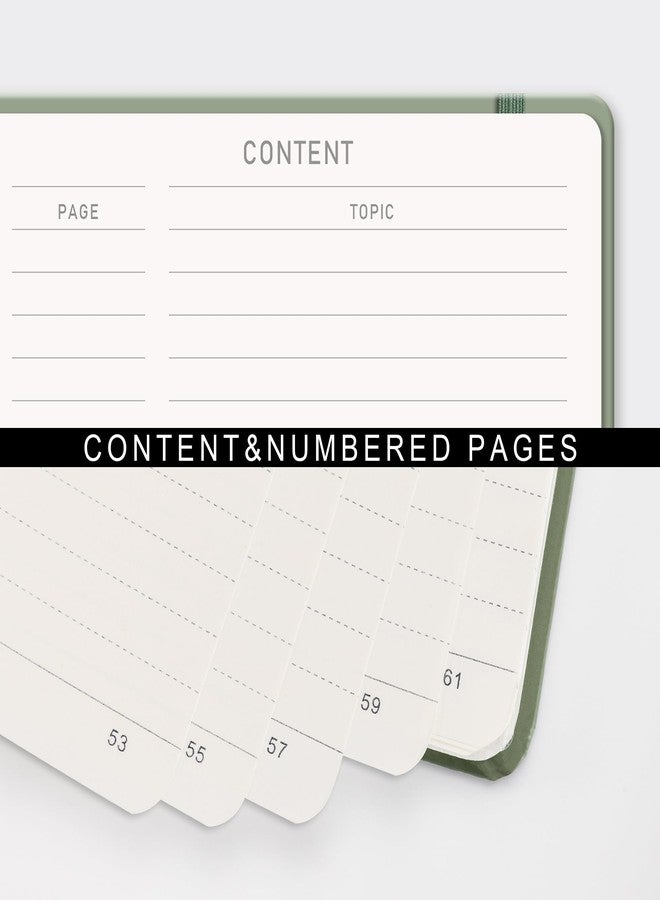 RETTACY Spiral Journal Notebook, 140 Numbered Lined Pages, A5 Medium Size (5.7'' x 8.3''), for Men & Women, Journaling, Writing, Work & Office, Hardcover, 100 GSM Thick Paper (Light Green) - Image 3