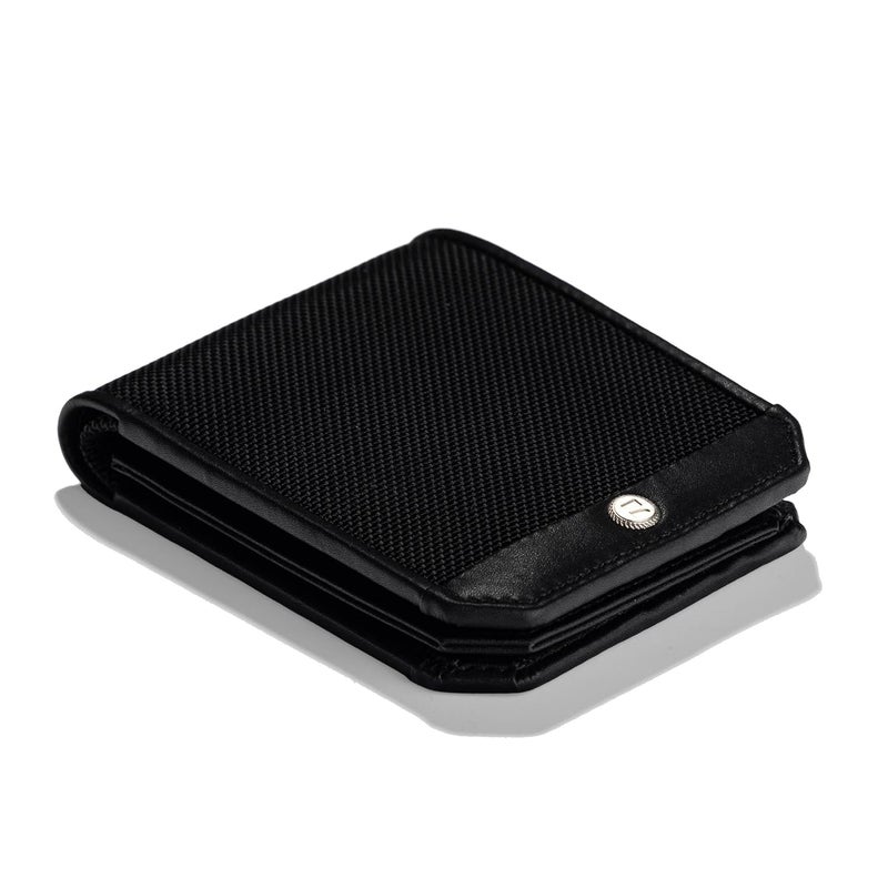 scarters Men Nylon Abundance Infinite Wallet Rfid Protected Mindful Microfibre 6 Card Slots & 2 Hidden Pockets Black - Image 1