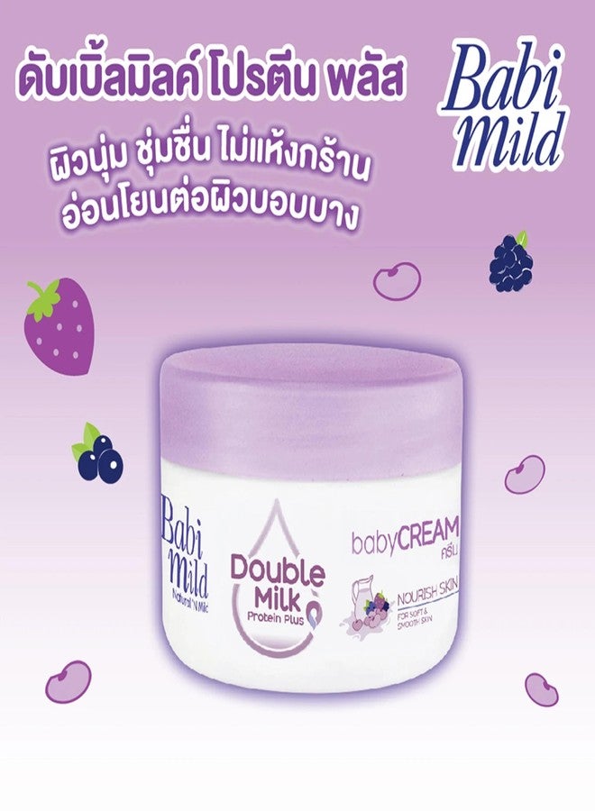 HANI PO™ Babi Mild Double Milk Baby Cream, 50 g from 6+ months - Imported Product for cream for girl baby | baby boy - Pack of 1 - Thailand Product - Image 2