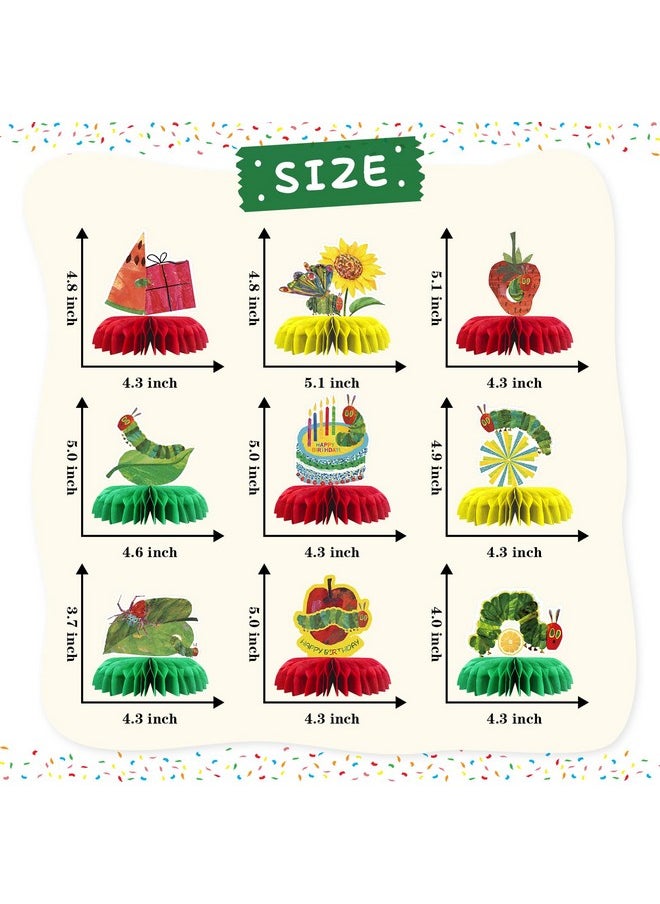 The Very Hungry Caterpillar Table Honeycomb Centerpieces, Cartoon Hungry Caterpillar Birthday Honeycomb Table Toppers Kids Reading Story Party Table Decorations Favor Photo Booth Props 9 Pcs - pzsku/ZCB21DB2A6C9DD2961395Z/45/_/1732777876/9ce15ed5-d4d5-4152-b70e-c9f4bd7a197d