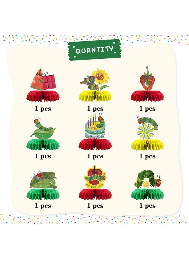 The Very Hungry Caterpillar Table Honeycomb Centerpieces, Cartoon Hungry Caterpillar Birthday Honeycomb Table Toppers Kids Reading Story Party Table Decorations Favor Photo Booth Props 9 Pcs - pzsku/ZCB21DB2A6C9DD2961395Z/45/_/1732777877/6d83bdfa-e2ba-41f3-b9f1-36aaa103a8a2