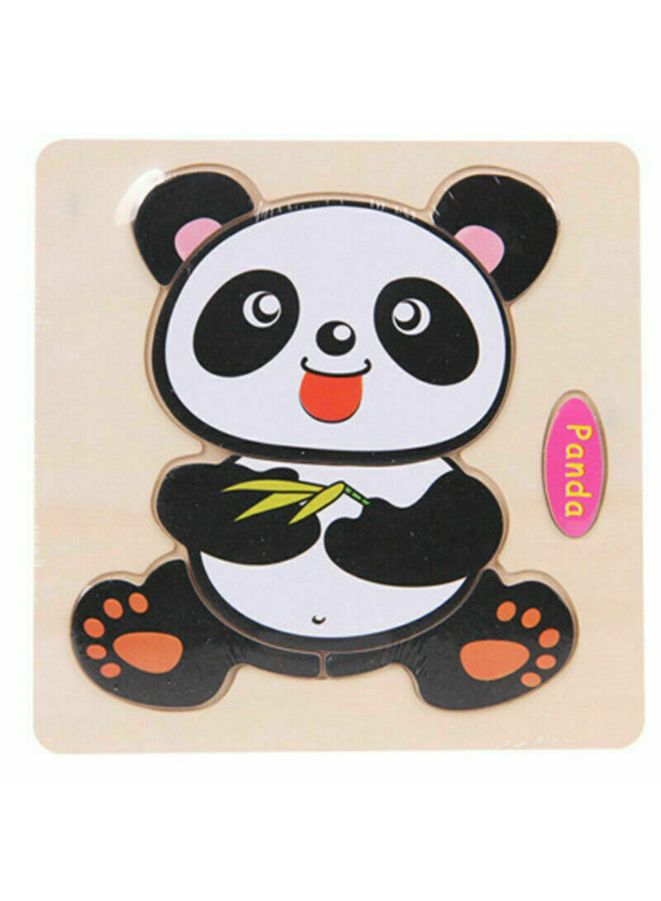 2 pcs Wooden Puzzles for Kids Boys and Girls Animals Set Dinosaur & Panda - Image 3