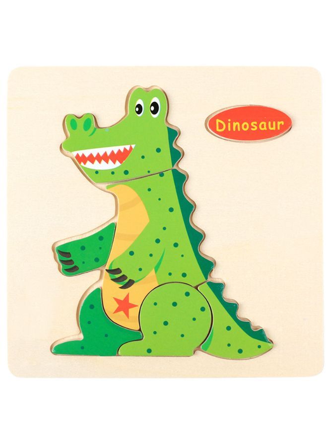 2 pcs Wooden Puzzles for Kids Boys and Girls Animals Set Dinosaur & Panda - Image 2
