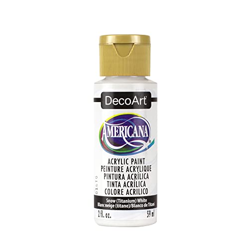 Americana Acrylics Snow Titanium White White 2 fl oz