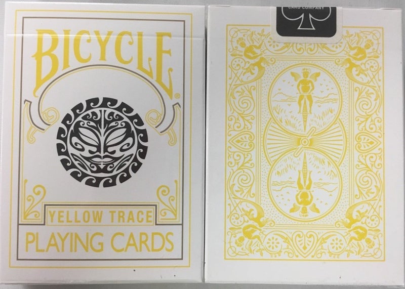 Bicycle USPC Bicycle Yellow Trace Playing Cards Sun Moon Design - Image 2